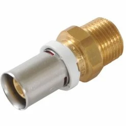 NICOLL Raccord Multicouche à Sertir Ø20 Mâle 15-21 FLUXO