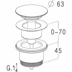 NICOLL Bonde Universelle Clapet Commande Main -NICOLL Soldes 1041770 2