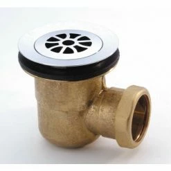 Bonde Horizontale Laiton à Visser 40x49 Pour Receveur Diamètre 60, 0504001 NICOLL