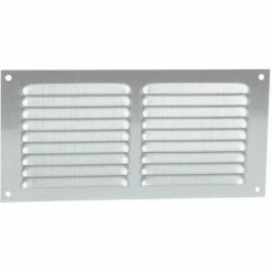 Alu Anodise Gris Avec Moustiquaire Rectangulaire Horizontale 10x20 NICOLL