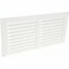 Alu Laque Blanc Avec Moustiquaire Rectangulaire Horizontale 15x30 NICOLL