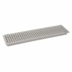 NICOLL Grille Piscine PVC A15 Longueur 0,5m Gris