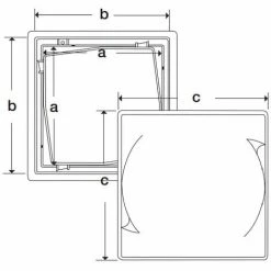 NICOLL Trappe De Visite 24x24 Cm Blanc -NICOLL Soldes 1201129 2