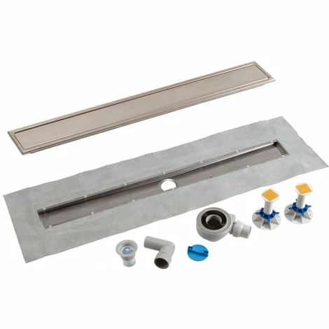 NICOLL Caniveaux Inox Complet Avec Cadre + Grille Réversible 70x680 -NICOLL Soldes 1606451 1