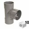 Lot De 10 Tés Pied De Biche PVC D'évacuation 87°30 - Femelle Femelle - En Ø32 - Nicoll -NICOLL Soldes 23997862 1