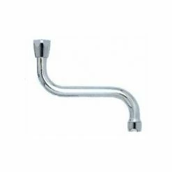 NICOLL Bec Forme S Chromé Avec Aérateur - Filetage 3/4 - Longueur 250