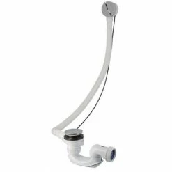 Nicoll Easybain Vidage Baignoire Avec Câble 65cm, Débit De 70l/min, Rotule Orientable à 360°, Pour Perçage Ø52mm (0203611)