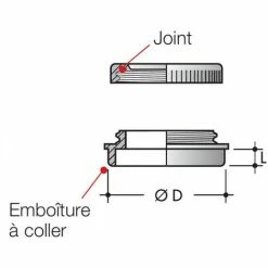 NICOLL Tampon De Visite Avec Bouchon Mf Ø125 -NICOLL Soldes 4608303 3