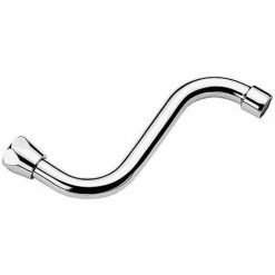 NICOLL Bec Déverseur Unibec Forme De S Avec Aérateur - Entraxe: 150 Mm - Filetage Gaz: 1/2