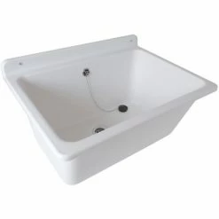 Evier Bac à Laver Nicoll 610x455x285mm Pour Fixation Murale