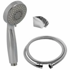 Ensemble De Douche Lisa 3 Jets Avec Flexible 1,5 Mètre Et Support Robinet NICOLL