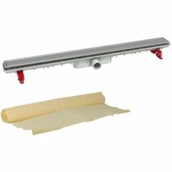 Caniveau De Douche Inox Réversible 890mm + Natte - Sicanatfh90r - Nicoll