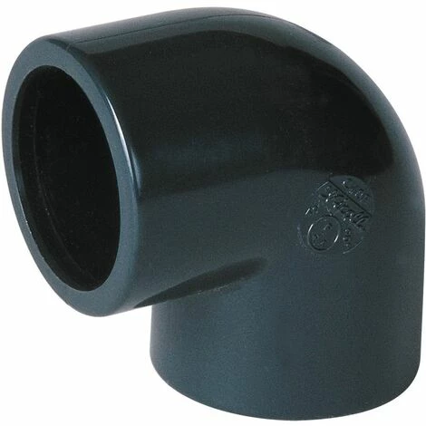 Coude Pvc Pression - Femelle / Femelle - 90 Degrés - Diamètre 50 Mm - Nicoll C50f - Grand Rayon - Gris 3 Coude Pvc Pression - Femelle / Femelle - 90 Degrés - Diamètre 50 Mm - Nicoll C50f - Grand Rayon - Gris