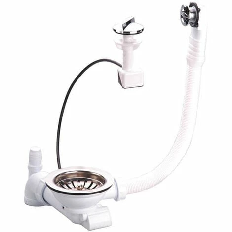 NICOLL Bonde Manuelle à Panier Ø114 Pour évier De Perçage Ø90 Mm 0204118 3 NICOLL Bonde Manuelle à Panier Ø114 Pour évier De Perçage Ø90 Mm 0204118