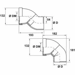 NICOLL Pipe Orientable WC Ø100 Joint 85/107 1PWOR -NICOLL Soldes 63143991 2