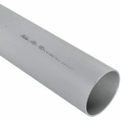 Tube PVC Compact Non Prémanchonné - Diamètre 75 Mm - 2 Mètres - Nicoll