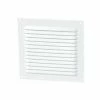NICOLL Grille D'aération Persienne Aluminium à Visser Avec Moustiquaire 15x15 - Blanche -NICOLL Soldes 9511522 1